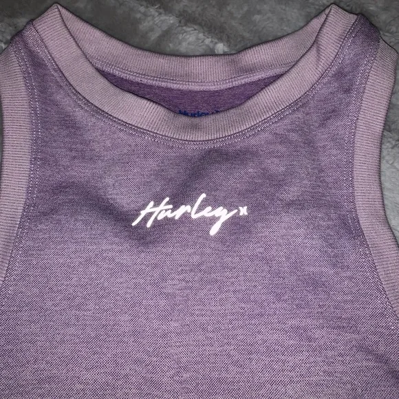 💚 Hurley workout crop top in lavender - Picture 3 of 4